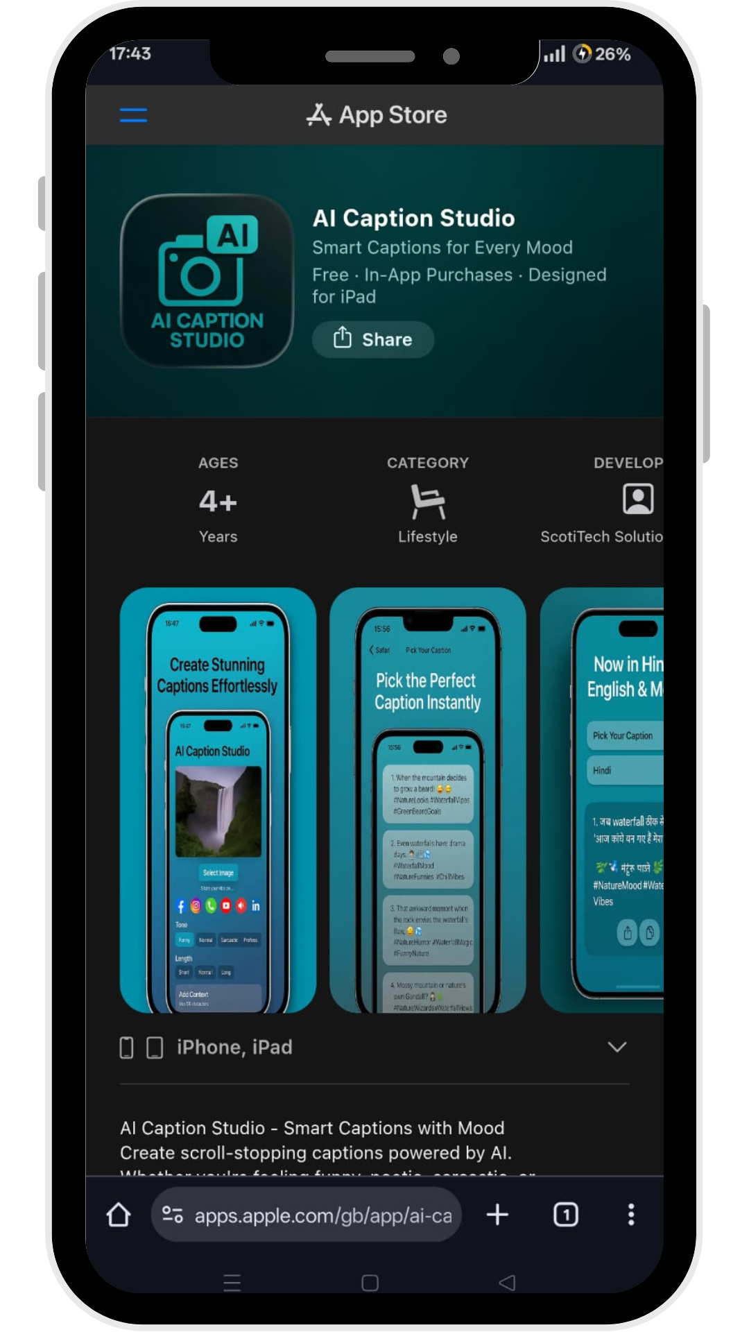 AI Caption Studio preview